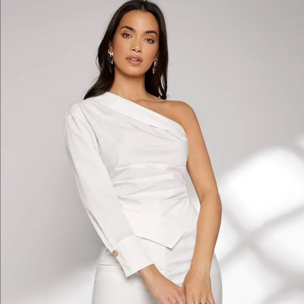 Womens one shoulder blouse
